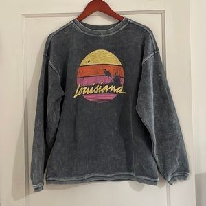 Louisiana sweatshirt - crew neck - size small